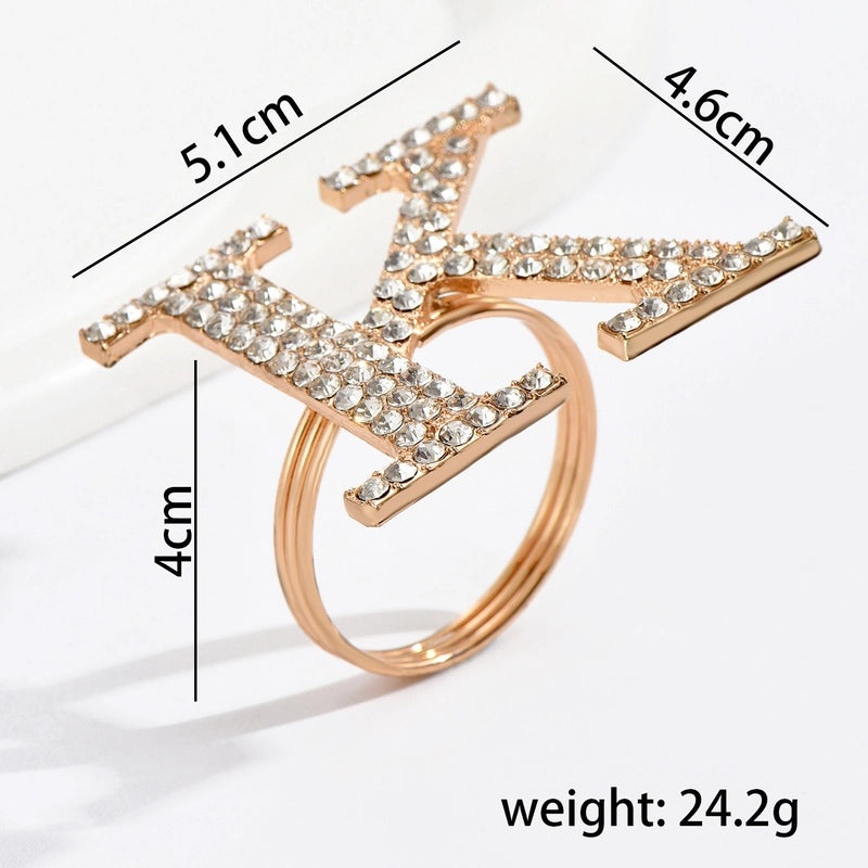 Stylish Metal Letter Napkin Holder Single Piece|Dining Table Accessories