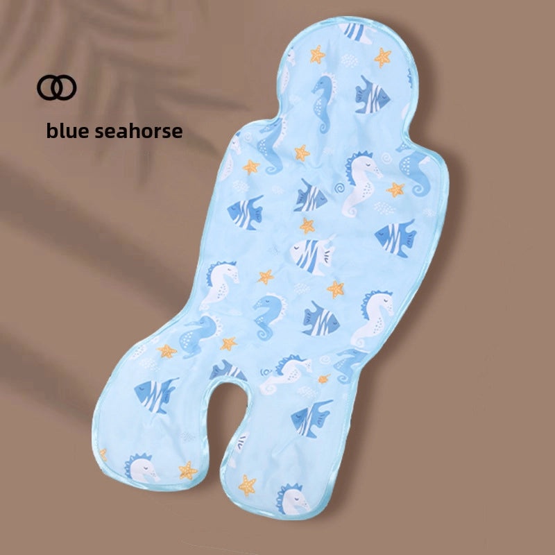 Universal Baby Stroller Car Seat Gel Cooling Mat Ramie Ice Pad Safety Cushion for Dining Chair Baby Mat|Baby Travel Accessories
