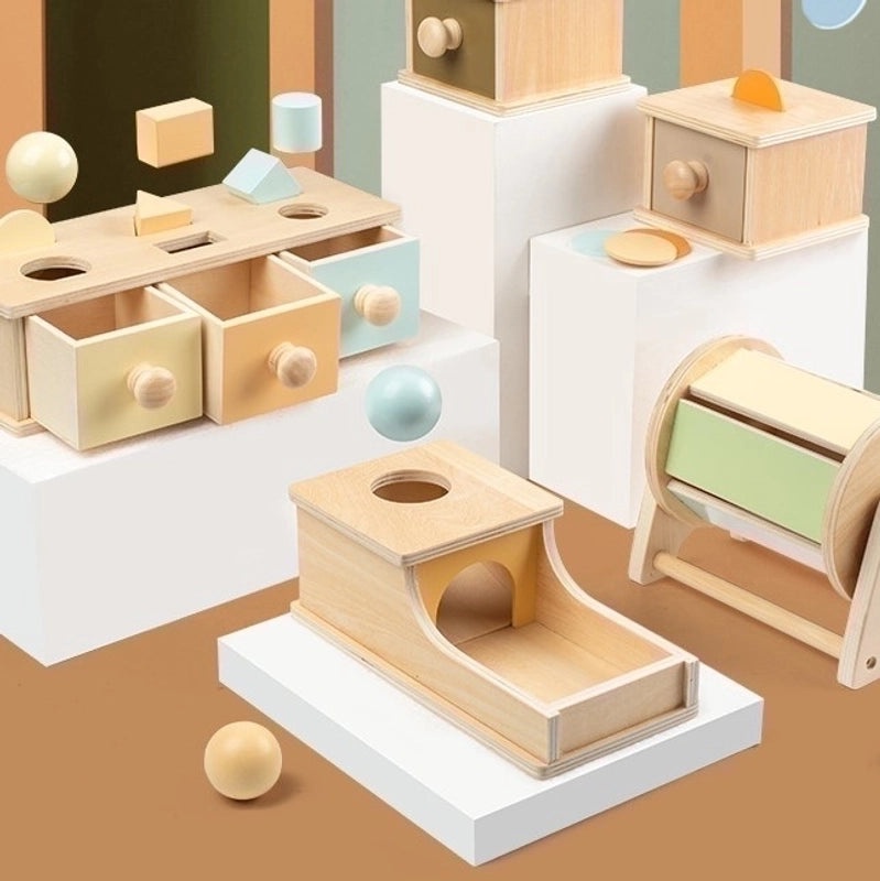 Montessori Wooden Ball Drawer Educational Toy | Educational Toys & Teaching Aids