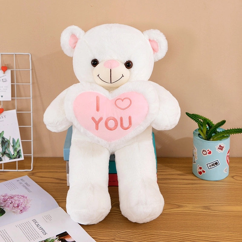 Valentine's Day Plush Bear Stuffed Toy with Soft PP Cotton Filling|Plush Toys & Stuffed Animals