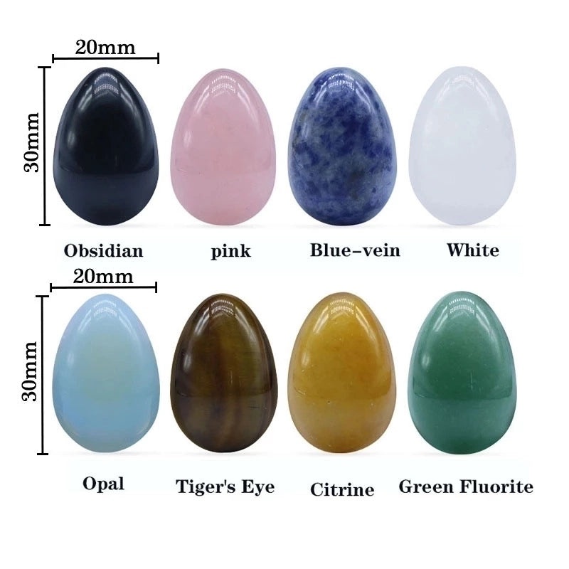 Natural 30mm Agate Egg Stone Semi-Precious Crystal Mineral Specimen|Semi-Precious Stones & Crystals