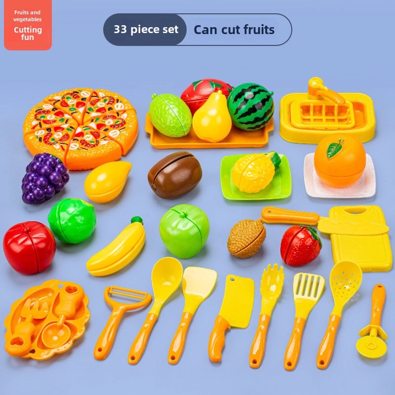 儿童厨房玩具海鲜水果蔬菜烧烤火锅仿真食品套装|儿童玩具