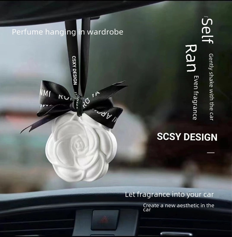 Camellia Solid Wax Car & Home Aromatherapy Hanging Deodorizer Long-Lasting Fragrance Wardrobe Freshener|家居香氛用品