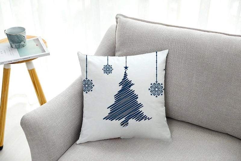 Christmas Velvet Car Pillow Cover Super Soft Sofa Cushion Case | Home Decor