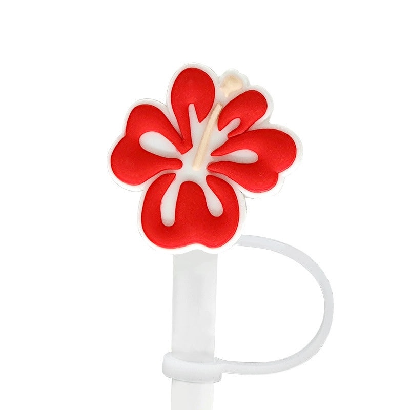 Chic Floral PVC Straw Decorative Cap for Casual Wear | Accessories & Hats