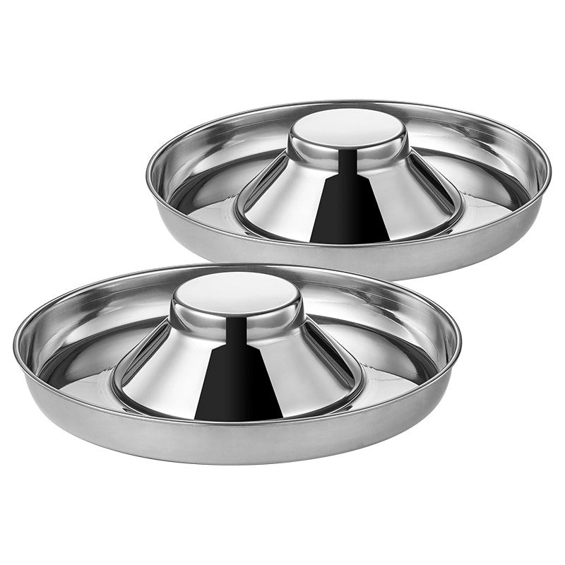 Stainless Steel Pet Food Bowl with Anti-Spill Stopper for Cats and Dogs | Pet Feeding Bowls