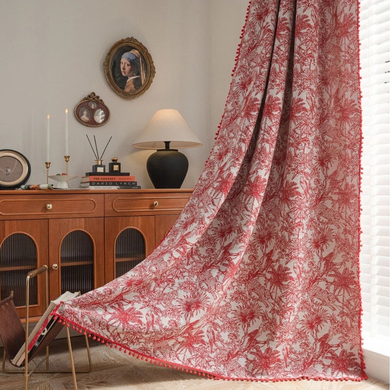 Stylish Printed Polyester Cotton Curtains for Window Decor|Home Decor Curtains