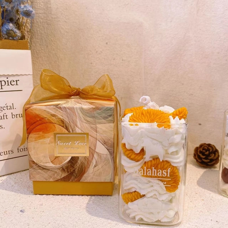 Elegant Multicolor Scented Soy Wax Candle for Home & Party Decor