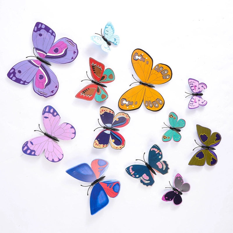 Creative Waterproof Butterfly Wall Stickers Self-adhesive PVC Home Decor Background|Home Decor & Wall Stickers