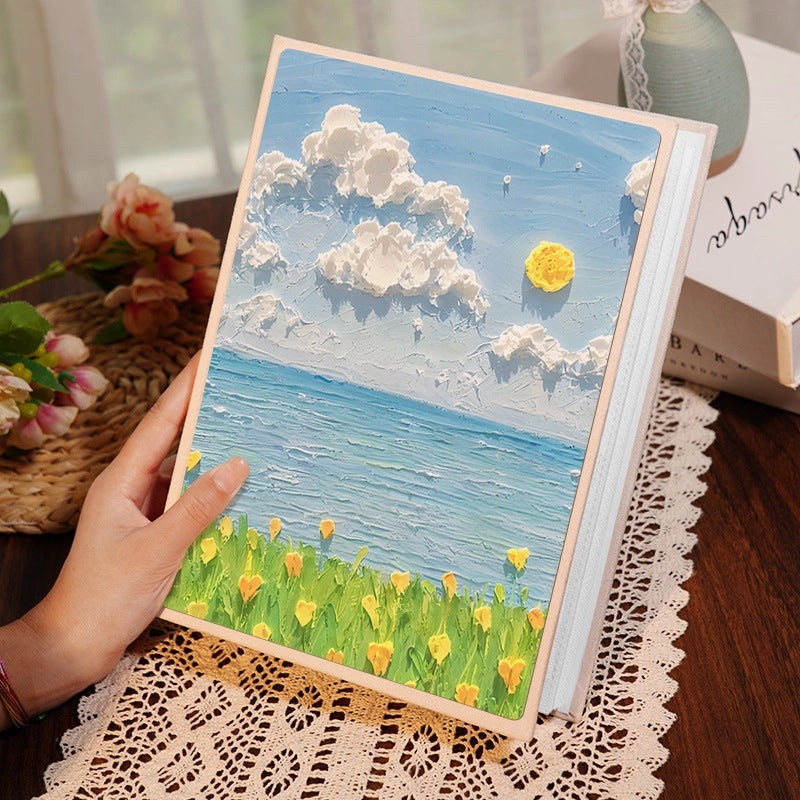 Colorful Oil Painting Suede Photo Album for Daily Fairy Princess Style|Home & Living - Photo Albums & Accessories