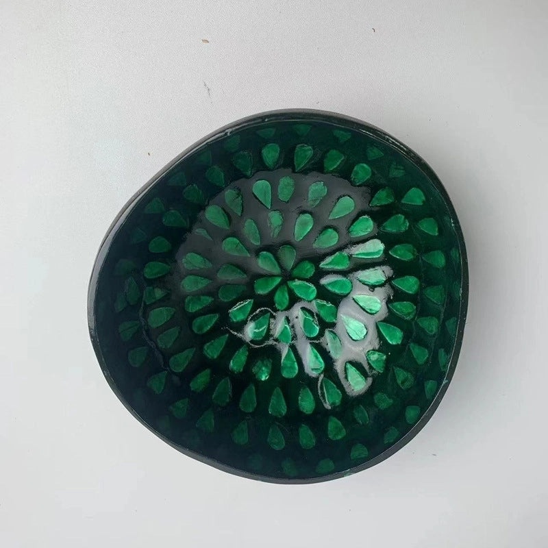 Natural Coconut Shell Charcoal Tableware Plate | Eco-Friendly Dining Accessories