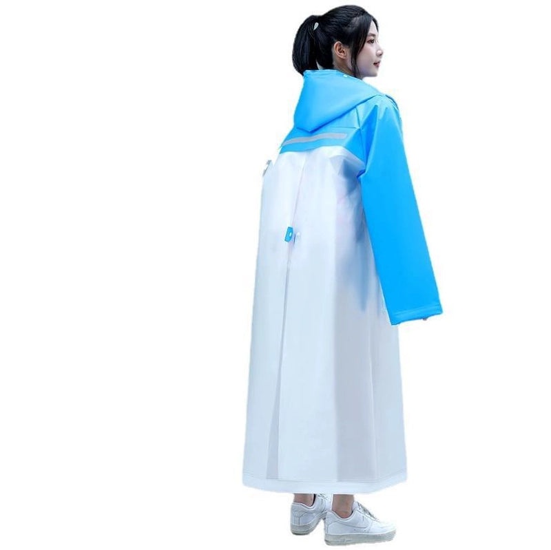 Unisex Electric Vehicle Waterproof Raincoat Hooded Poncho Long Full-Body Stormproof Outdoor Riding Gear|Outdoor & Sports Accessories