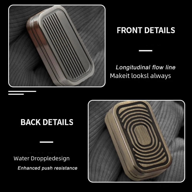 Magnetic Metal Fingertip Gyro Decompression Toy EDC Push Card Three-layer Sound Wave Pop Coin|EDC Toys & Gadgets