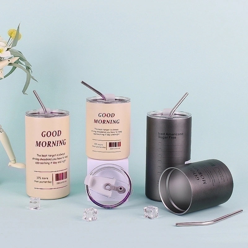 Stainless Steel Water Bottle Single Piece Casual Solid Color | Drinkware & Hydration