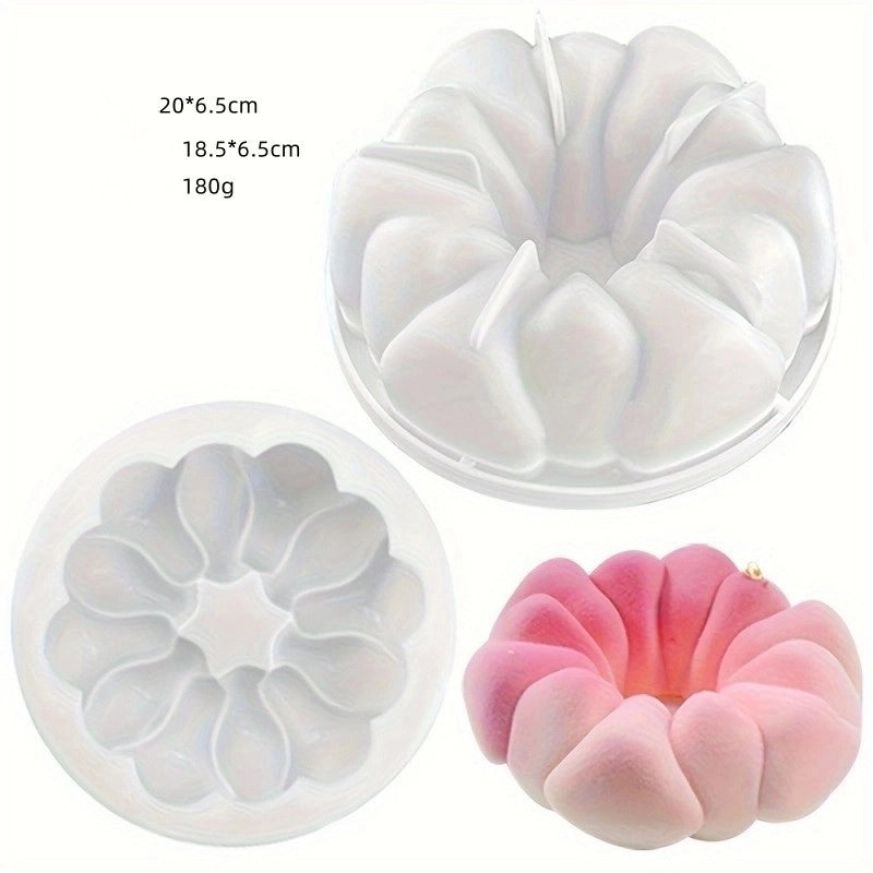 Geometric Heart Shaped Rose Silicone Mold for Kitchen Baking and Crafts | Kitchen Tools & Gadgets