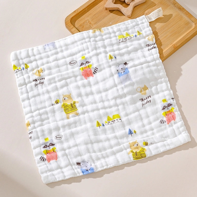 Adorable Cartoon Fruit and Fish Baby Burp Cloths Soft Infant Accessories|Baby Essentials
