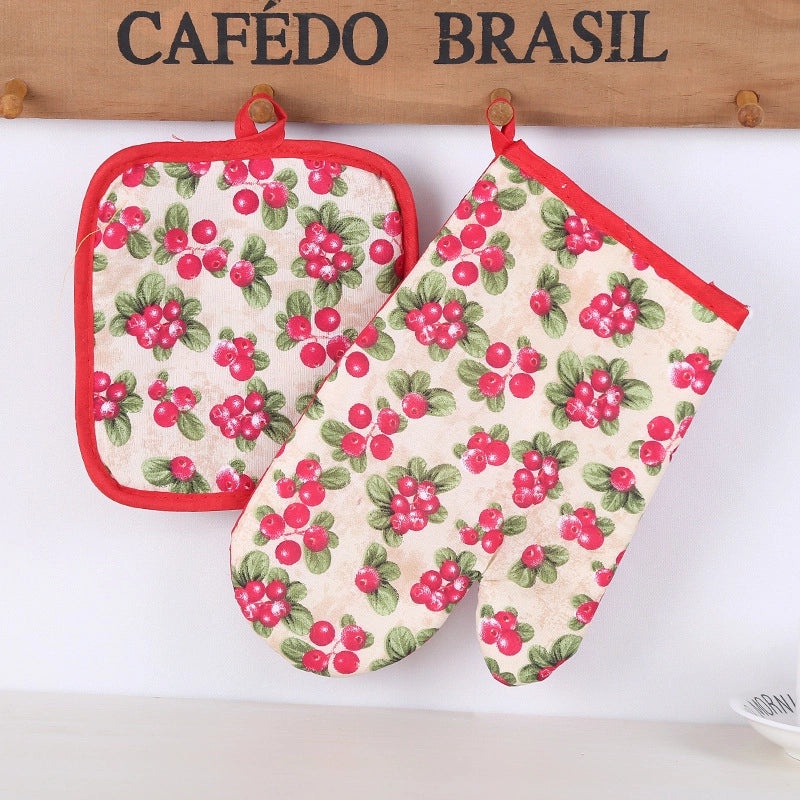 Heat Resistant Gloves with Pastoral Multiple Prints | Kitchen & Dining Accessories