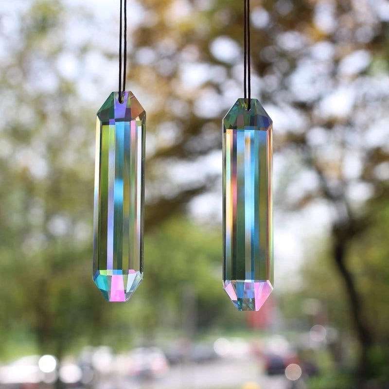 Elegant Geometric Crystal Suncatcher Wind Chime for Home Decor | Home Decor & Accessories
