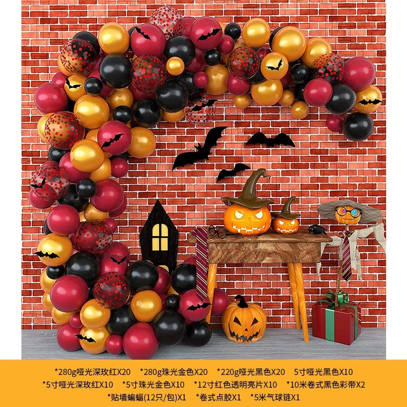 Halloween Hip-Hop Funny Pumpkin Letter Nonwoven Aluminum Film Party Decoration|Holiday Party Supplies