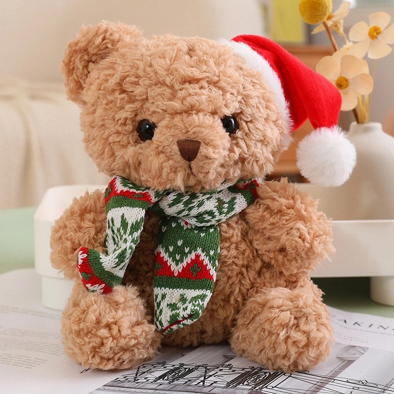 Christmas Plush Bear Stuffed Animal Soft PP Cotton Toy Gift for Kids|Stuffed Animals & Plush Toys