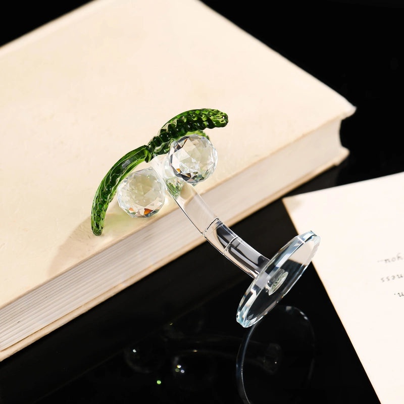 Minimalist Coconut Tree Crystal Ornament | Home Decor & Artificial Decorations