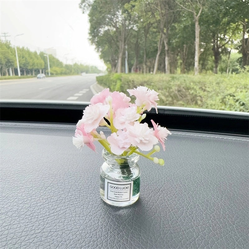 Elegant Minimalist Flower Glass Ornaments for Women|Home Decor Accessories