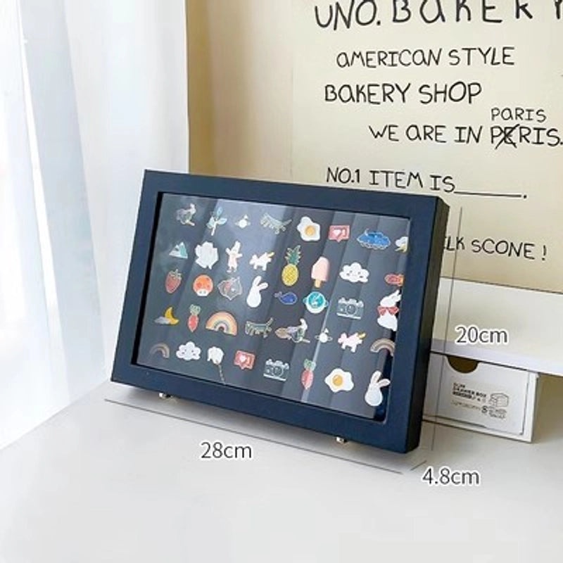 Casual Solid Color PU Leather Flannel Storage Box with Density Plate | Home Storage & Organization