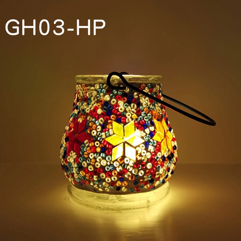 Handcrafted Painted Clay Geometric Glass Seed Beads | Handmade Jewelry Accessories