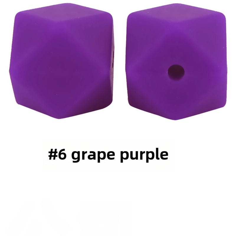17mm Silicone Octagonal Beads for Pacifier Chains DIY Accessories | Baby & Mom Essentials
