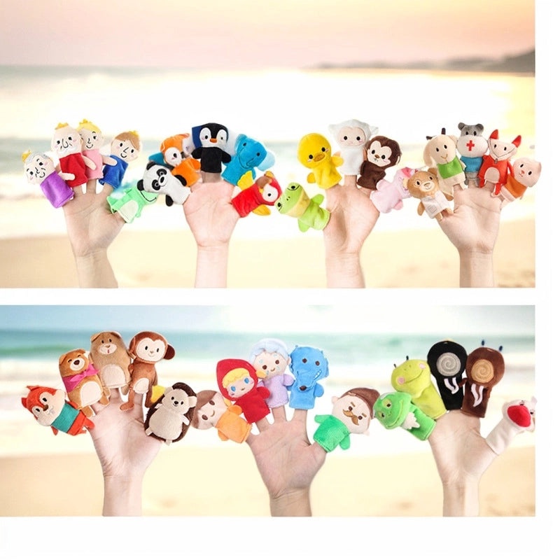 动物手指玩偶床故事|婴幼儿童教育玩具