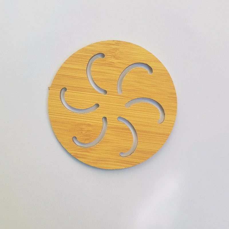 Cartoon Wooden Heat-Resistant Dining Table Mat Non-Slip Pot Holder Creative Cute Tea Coaster Cushion|Kitchen & Dining Accessories