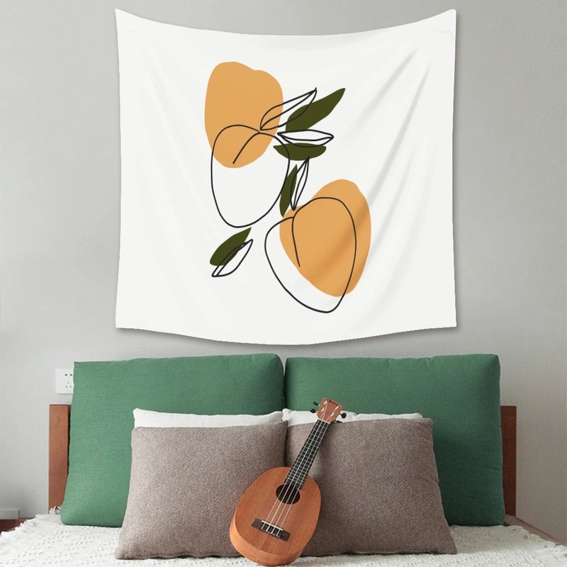 Abstract Floral Portrait Wall Hanging | Home Decor Tapestry