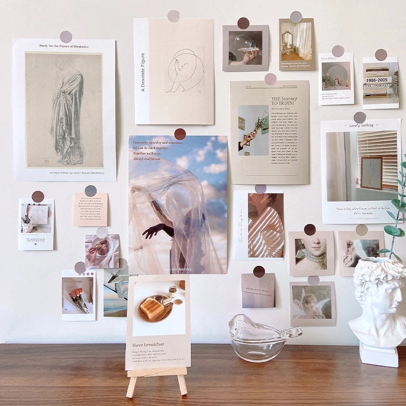 Vintage Style Oil Painting Landscape Paper Wall Decal | Home Decor