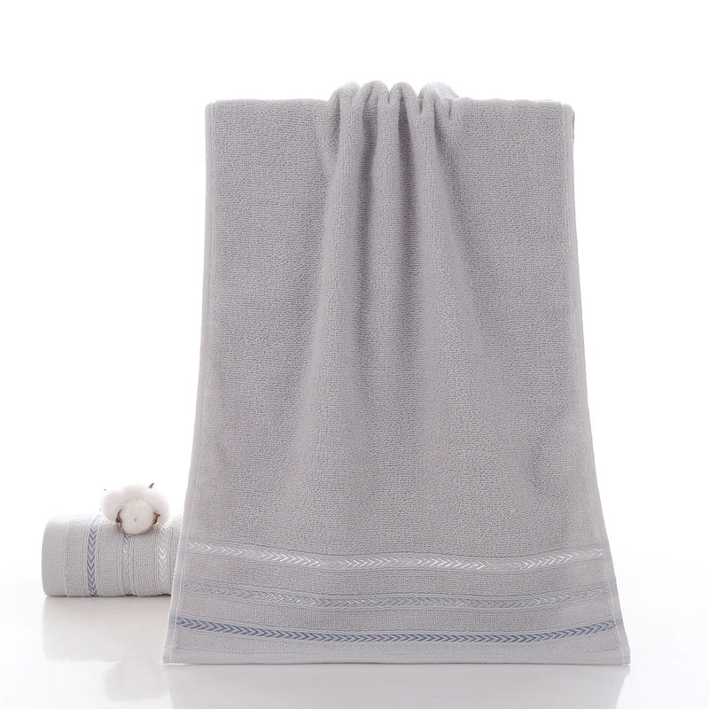 Thickened Pure Cotton Face Towel for Adults Household Water Pattern 32-Strand Durable Daily Use|Home & Living - Towels & Linens