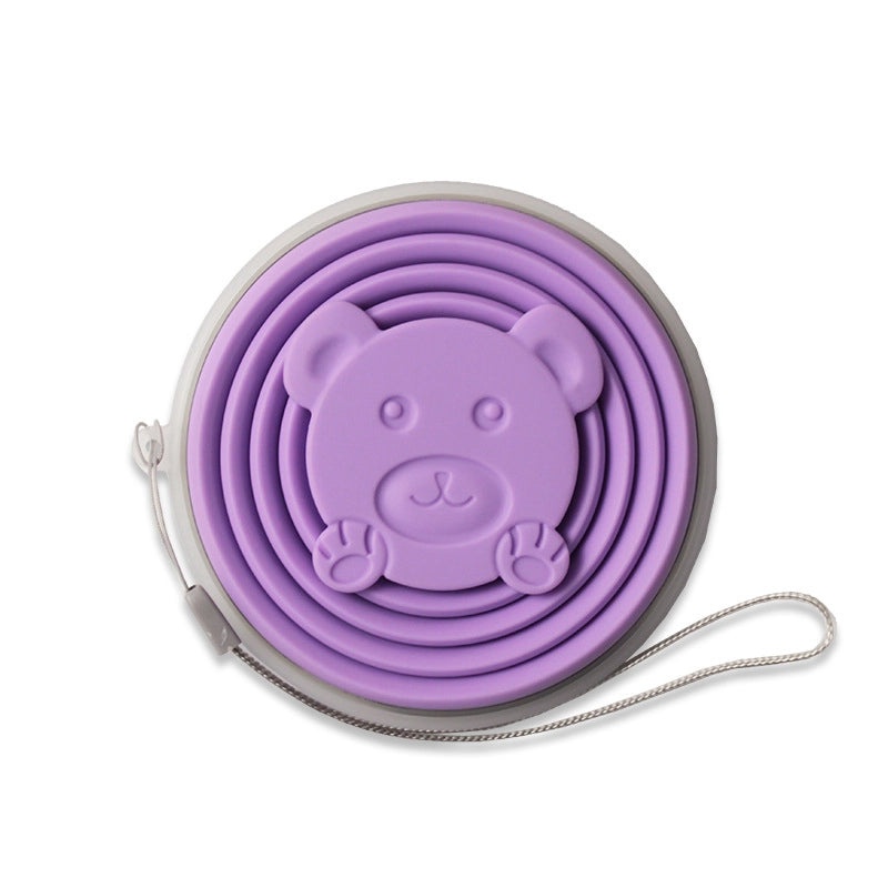 Adorable Bear-Shaped Silicone Water Bottle 1PC | Drinkware & Hydration