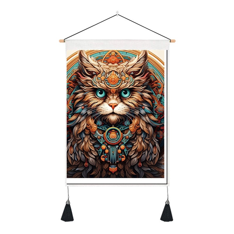 Minimalist Color Block Cotton Linen Wall Hanging Art | Home Decor Wall Art