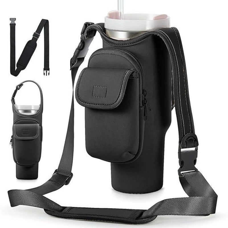 Canvas Coffee Cup Sleeve Solid Color Pastoral Style Single Piece|Kitchen & Dining Accessories