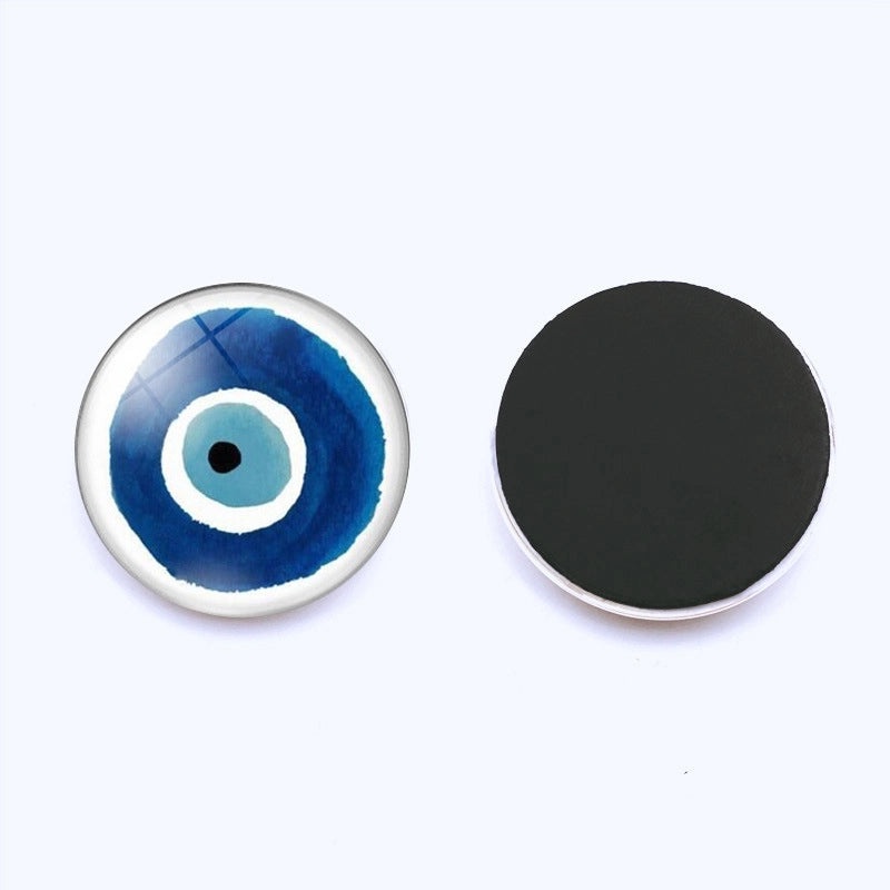 Evil Eye Refrigerator Magnets Blue Glass Crystals 25mm Turkey Magnetic Paper Holders|Home Decor & Kitchen Accessories