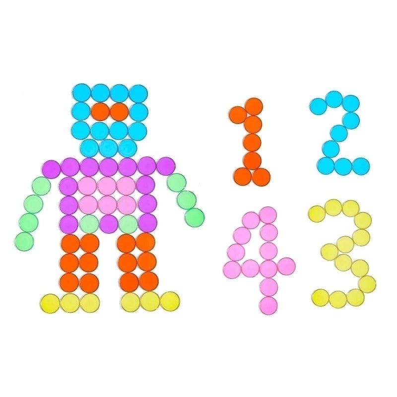 Transparent Magnetic Rod with Clear Discs for Kids Learning and Logical Thinking|Educational Toys and Learning Aids