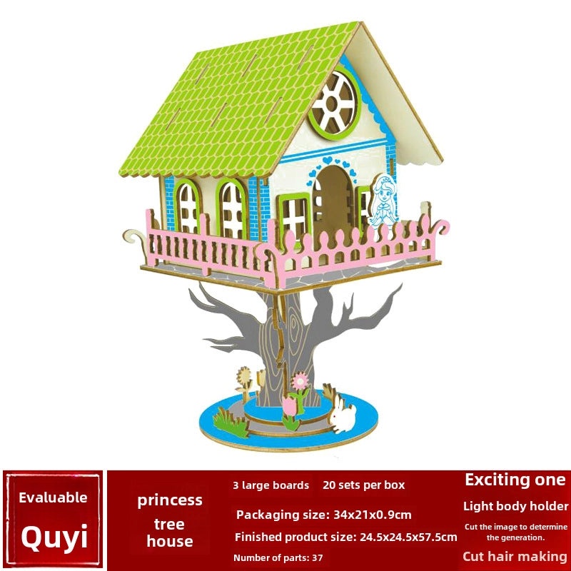 Handmade Wooden 3D Puzzle for Kids and Adults | Educational Toys & Games