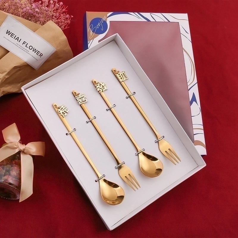 Charming Single-Color Stainless Steel Flatware Set for Everyday Use|Kitchen & Dining Tableware