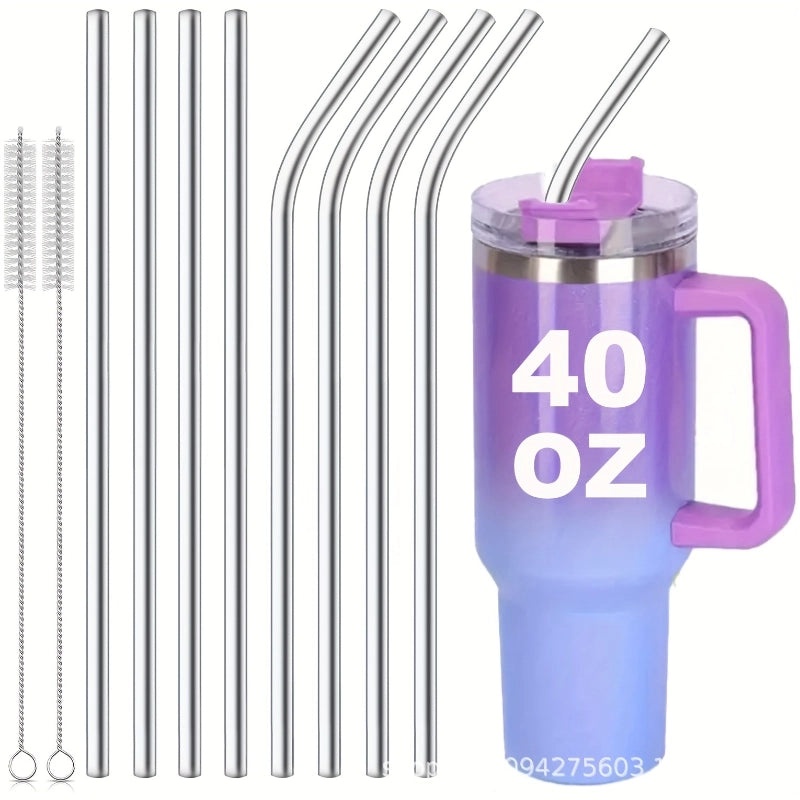 304 Stainless Steel Reusable Straw Solid Color for Casual Vacation | Drinkware & Bar Accessories