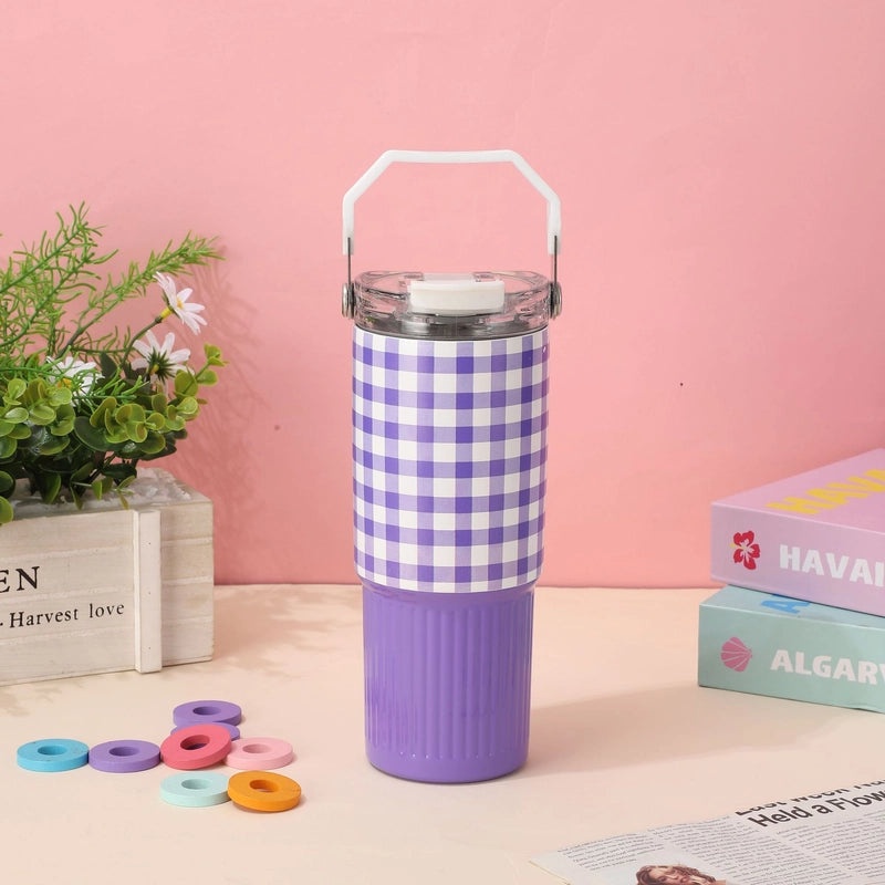 Casual Lattice 304 Stainless Steel Thermos Cup 1 Piece|Drinkware & Thermoses