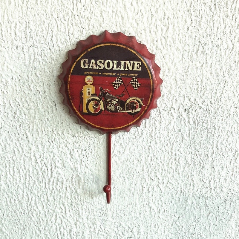 Vintage Beer Cap Letter Motorcycle Metal Iron Pendant Wall Decor|Wall Art