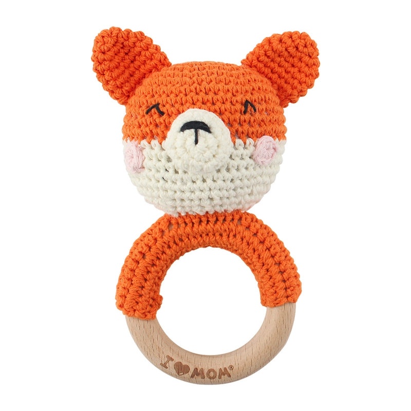 Baby Crochet Animal Rattle Soft Knitted Cartoon Doll Teething Toy for Infant Comfort|Baby Toys & Teethers