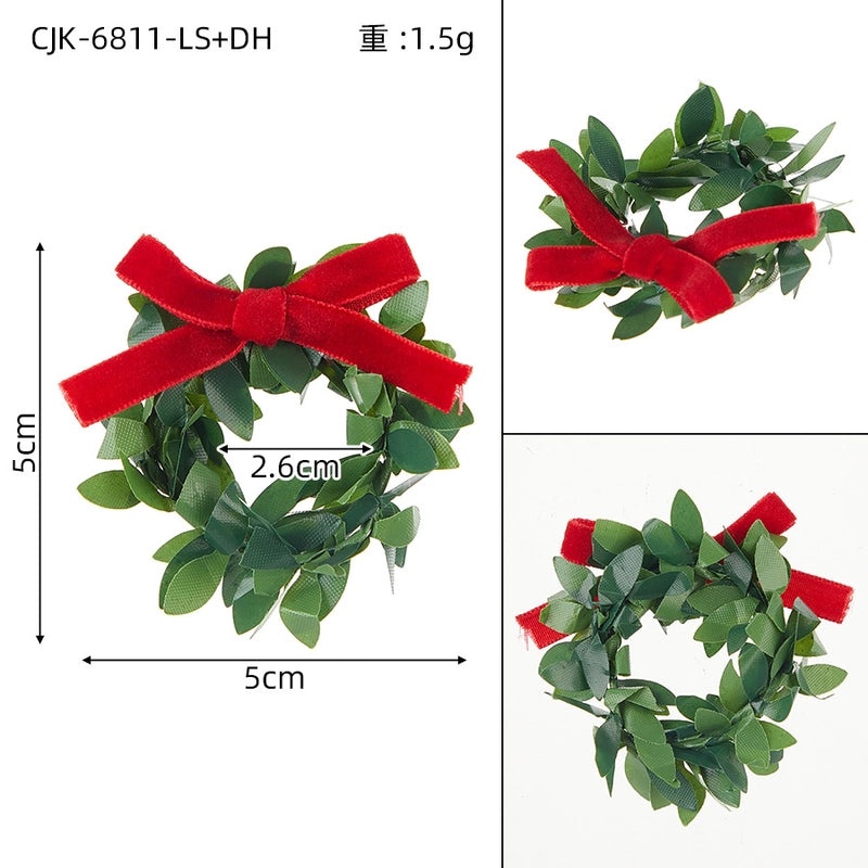 Elegant Christmas Leaf Napkin Ring | Holiday Table Decor