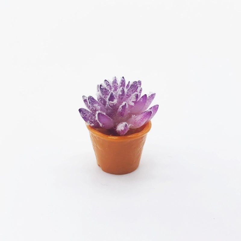 Miniature Dollhouse Accessories Artificial Succulent Plant Pot Micro Landscape Decoration|Dollhouse Miniatures & Accessories