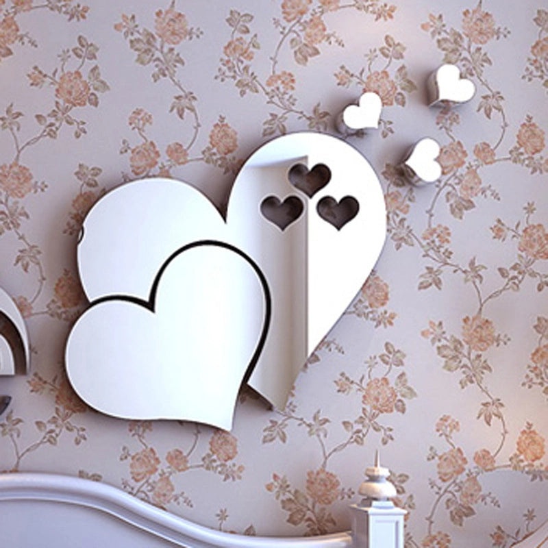 3D Heart-Shaped Wall Decals DIY Cute Stereoscopic Home Art Mural Room Decoration Ws001|Home Decor Wall Stickers