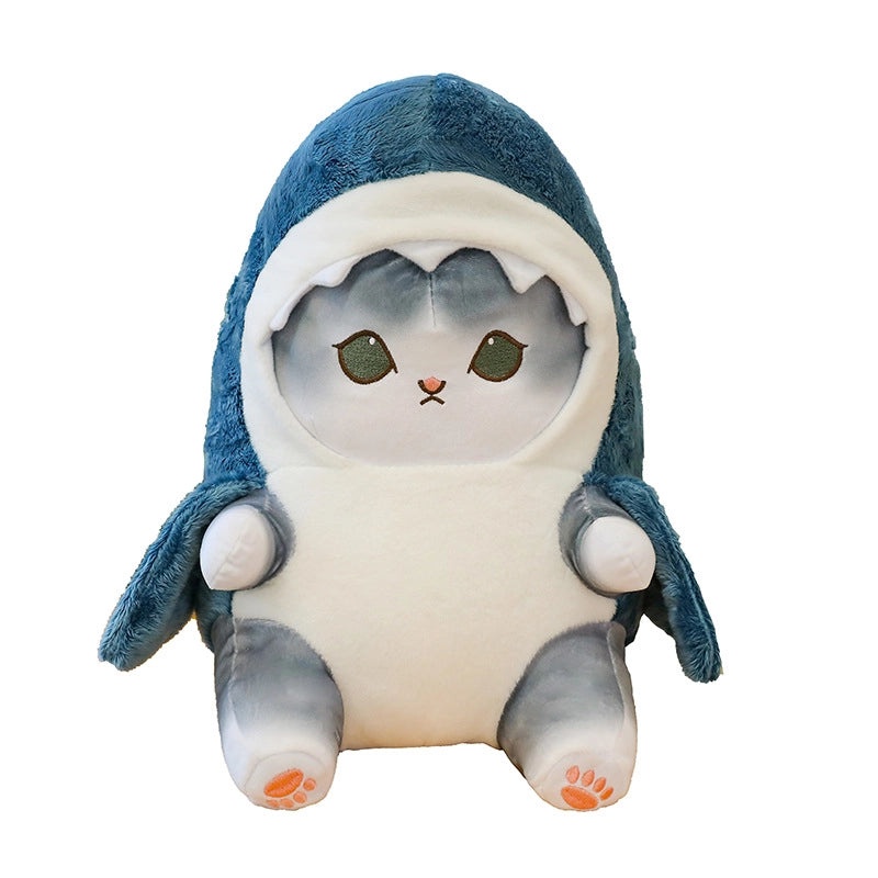 Cute Cat and Shark Plush Stuffed Animals Soft PP Cotton Toys for Kids|Plush Toys & Stuffed Animals