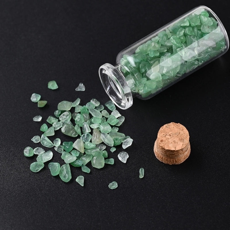 Handmade Elegant Minimalist Wishing Bottle with Natural Stones | Home Decor & Accessories